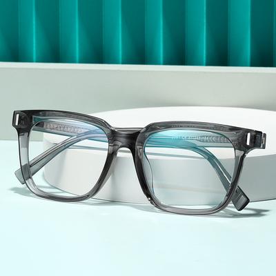 Popular TR90 Blue Light Blocking Men Square Glasses Radiation Protection Eyeglasses Women Transparent Fashion Eyewear