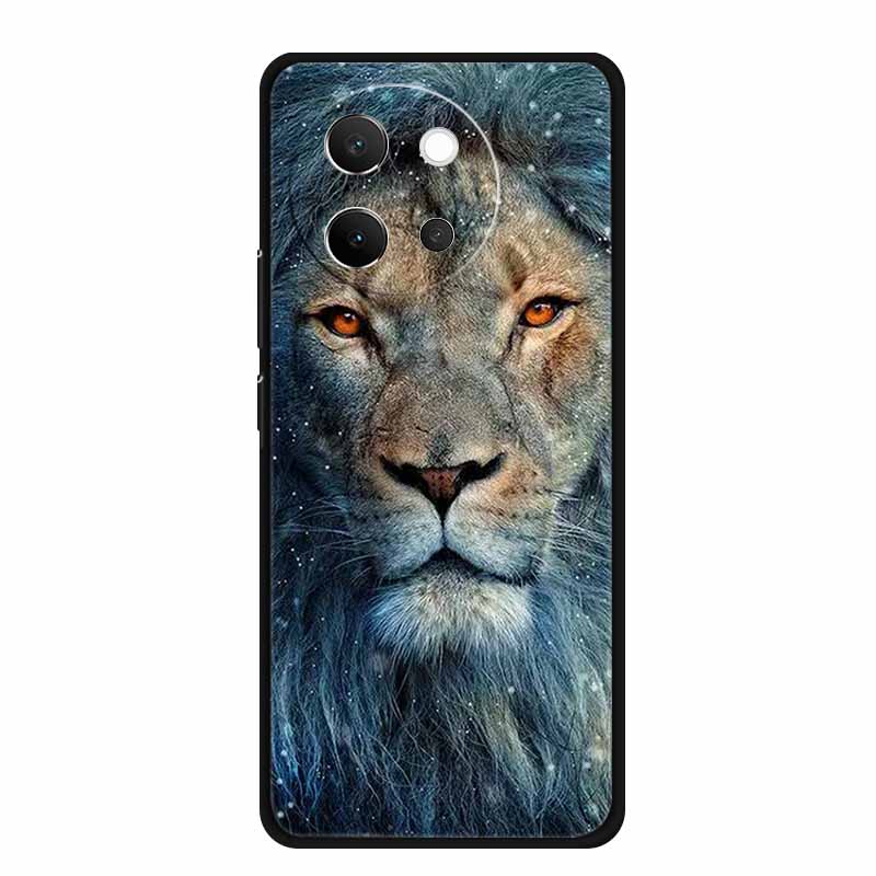 For Vivo V40 Lite Case Black Silicone Soft Back Cover Case For Vivo V40 Lite 5G Phone Case Cover V 40 V40lite 6.78" Funda Coque