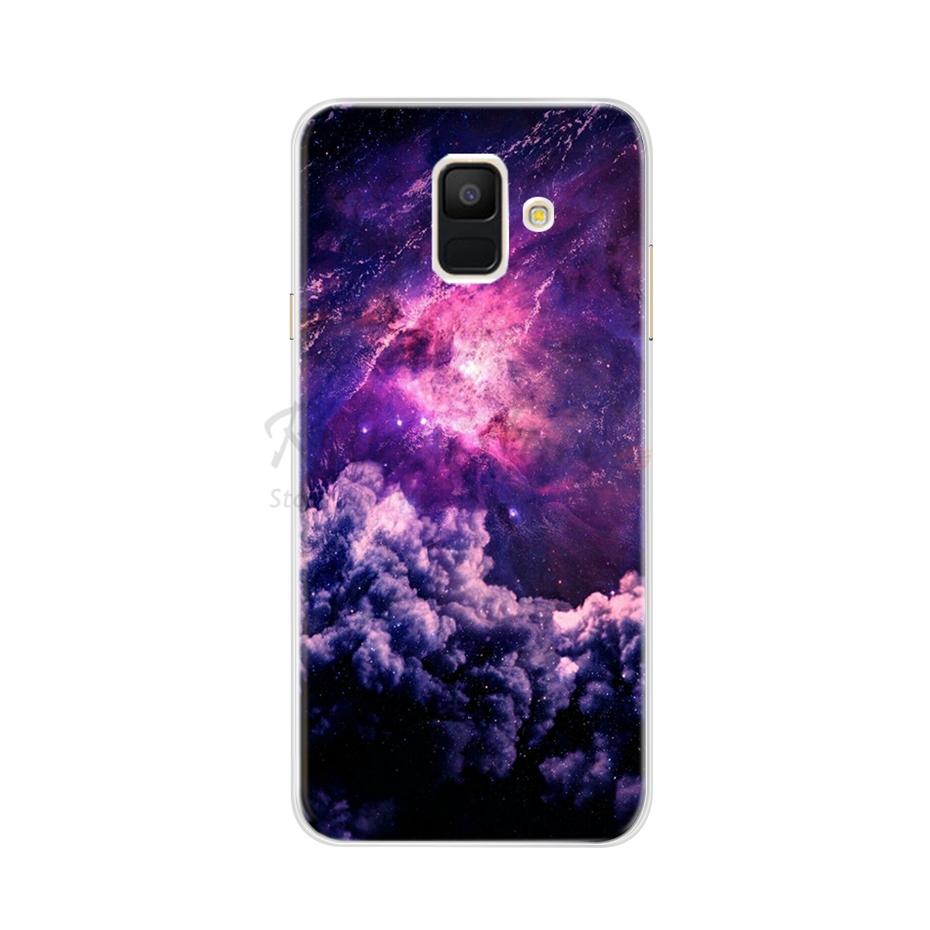 Case For Samsung Galaxy A6 2018 Transparent Cartoon Soft TPU Silicone Phone Cases Back Cover For Samsung Galaxy A6 A 6 Plus 2018