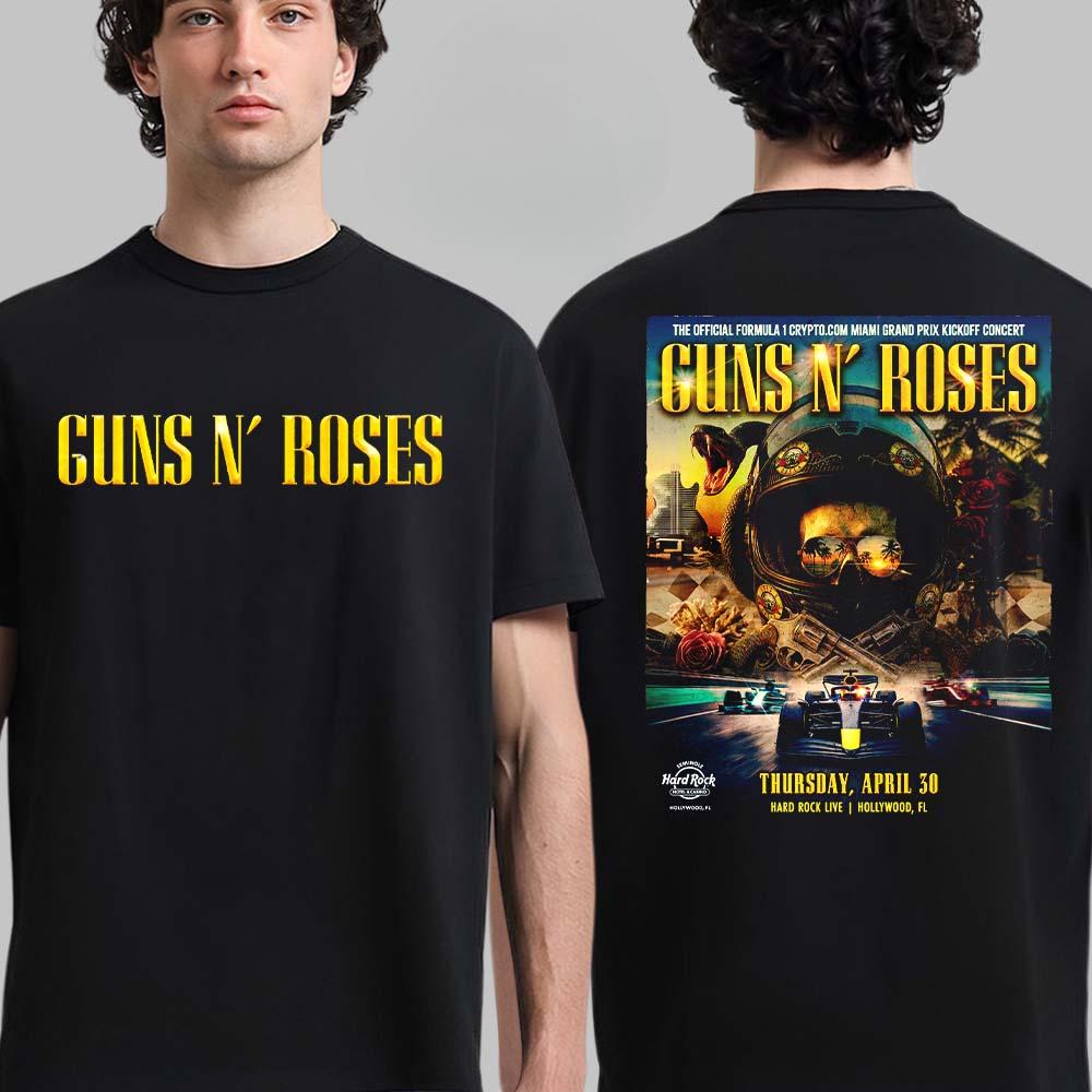 2026 Guns N Roses Cotton Band Shirt Unisex Summer Short Sleeve Fashion Brand Tee Luxury Casual Vintage