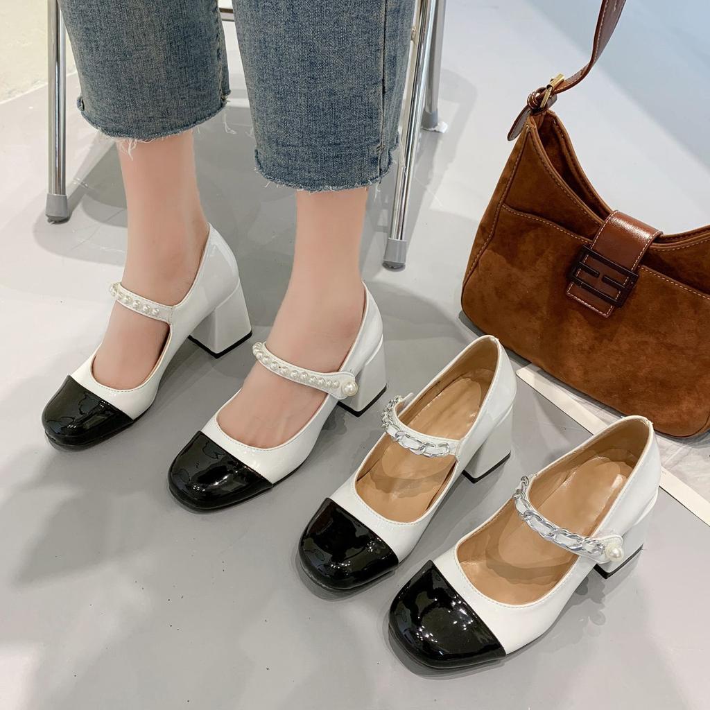 French Xiaoxiangfeng Single Shoes Women's 2025 Spring and Summer New Fashion Versatile and Beautiful Retro Mary Jane Shoes Women's Shoes