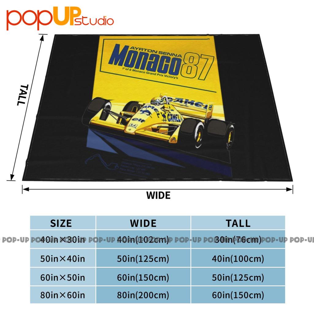 Tributo Ayrton Senna Pilota Formula Gran Premio Montecarlo 1987 Ultra-Soft Blanket Quilt Winter Sofa Cover Bed Covers