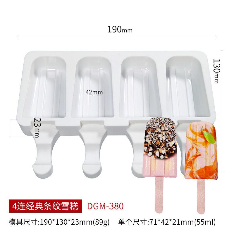 Reusable Silicone Ice Cream Molds DIY Fruit Popsicle Dessert Chocolate Cake Kids Craft Tool