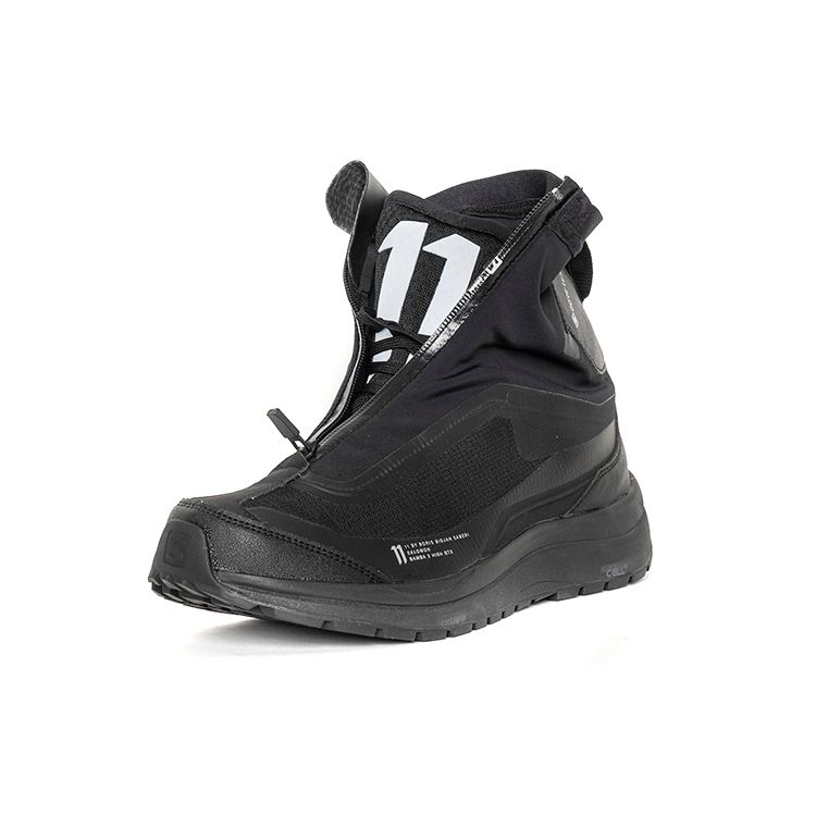 11 By Boris Bidjan Saberi Salomon Bamba 2 Comfortable Outdoor Functional High-Top Hiking Shoes Men Hiking Shoes Black 409192