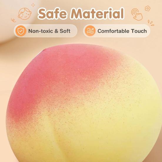 6 Pezzi Giocattoli da Spremere Frutta per Sollievo dallo Stress Morbido TPR Soddisfacenti Giocattoli Fidget Sensoriali Carini Colorati Giocattoli da Spremere per Bambini Adolescenti Adulti