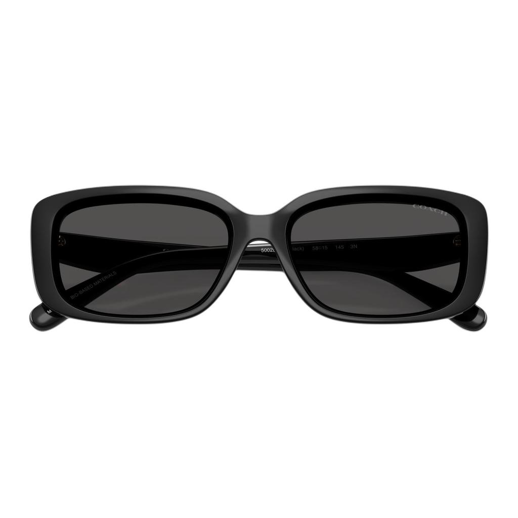 Coach Classic Sunglasses With C Logo Arm Design Square Frame Unisex sunglasses Black OHC8444D-500287