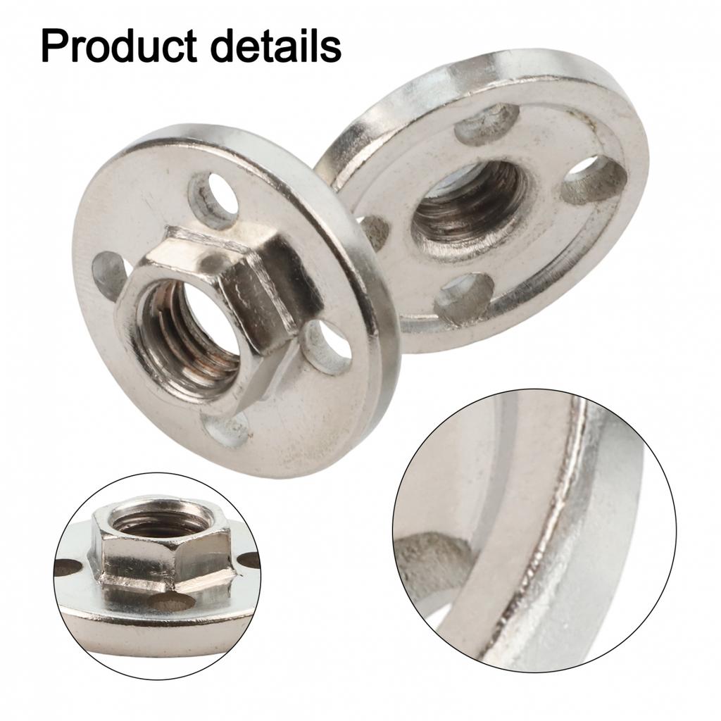 Pressure Plate 2pcs Angle Grinder Fitting Tool Hexagon Nut
