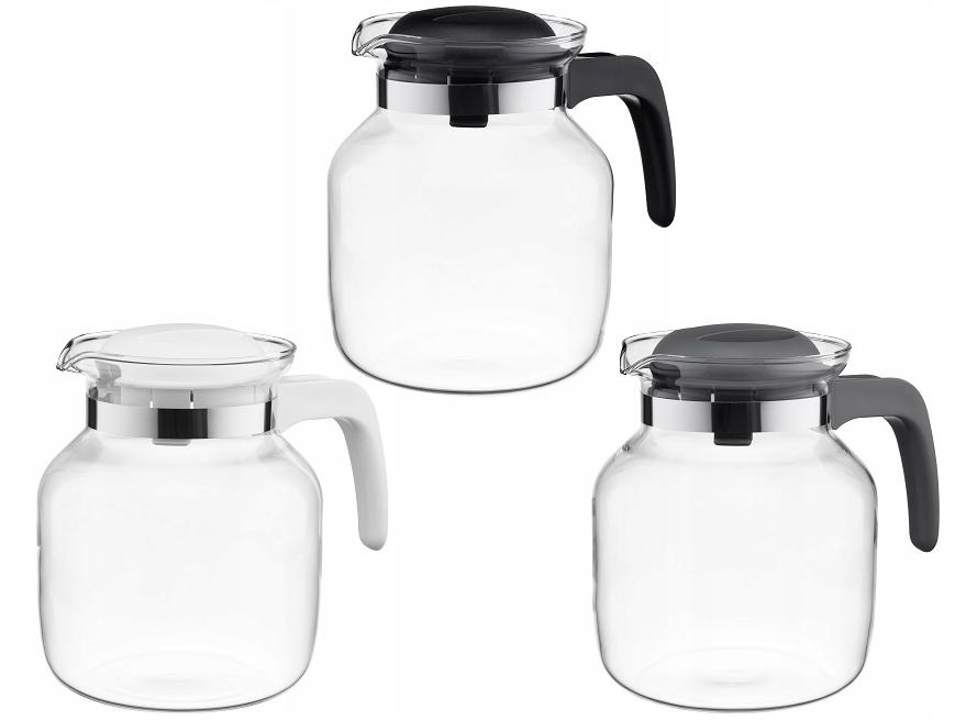 Heat-Resistant Glass Jug For Brewing Coffee, Tea, Kinga Mix Glass, 1 Pc