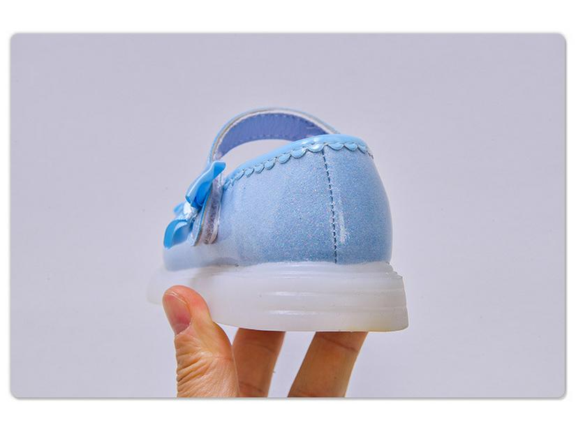 Leuchtende Prinzessinnen-Schleifen-Schuhe für Kinder - Auftrittsschuhe für Kleinkinder & Mädchen