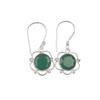 Green Onyx Gemstone 925Sterling Silver Jewelry Handmade Earrings 1.40" For Gift EE-56-17