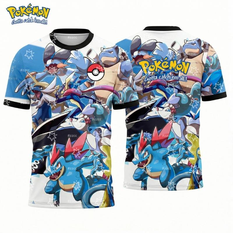 2026 Starter Pokémon graphic T-shirt Men's football jersey Spring Sports Dry Quickly Men's T-Shirt Kid's Clothing Tee Y2k Woman