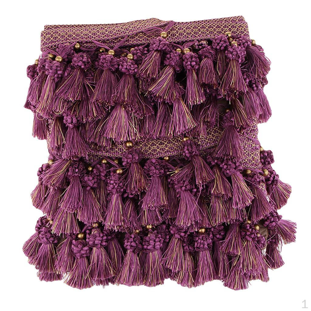 12 Meters European Style Clothes Curtain Tassel Edge Fringe Trim Embellishments Ribbons