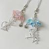 Unique Jellyfish Phone Accessory Acrylic Mobile Strap Phone Pendant for Adding a Touch of Oceanic Charm to Your Outfits