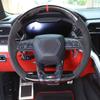Real Carbon Fiber Car Styling Steering Wheel Decorative Frame Panel Cover Trim For Lamborghini URUS 2018-2026 Car Accessories