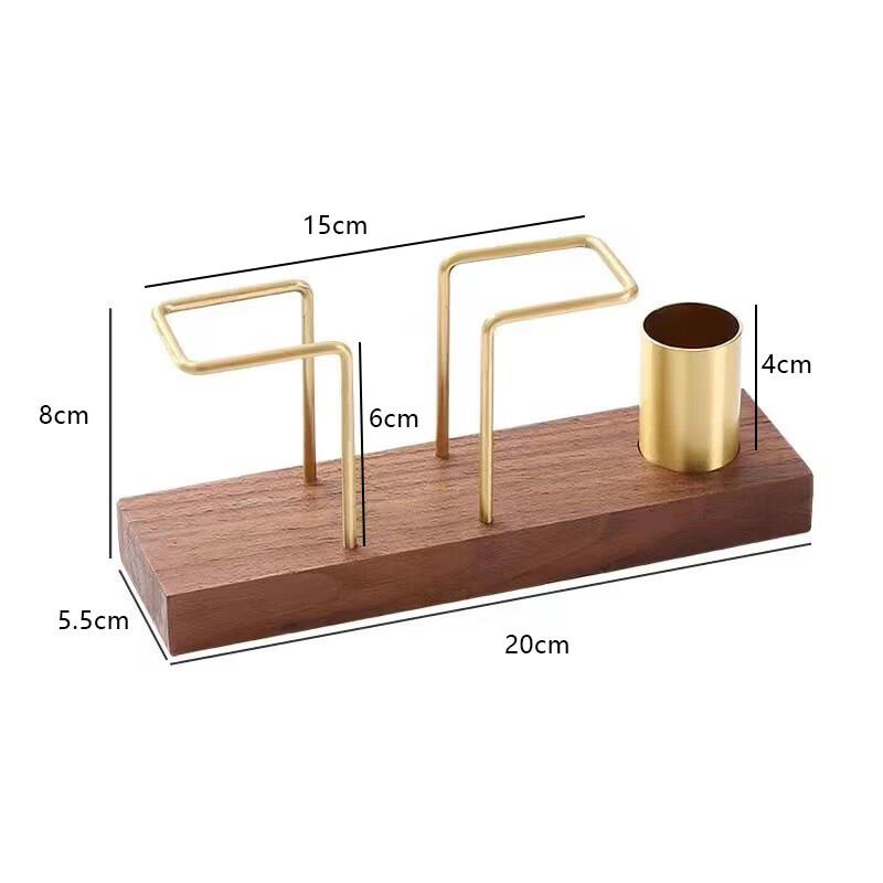 Walnut Wood Integrated Tissue & Toothpick Holder