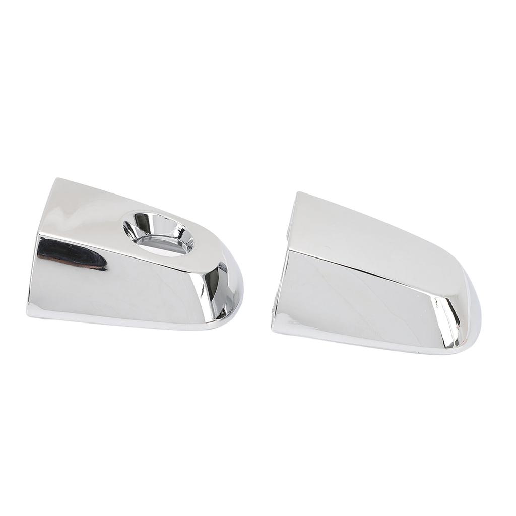 Pair of Chrome Front Door Out Side Handle Cover 5716A065 Exterior Door Handle Cap with Key Hole for
