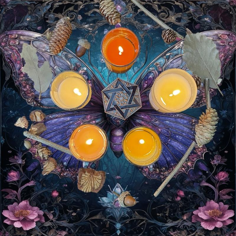 Butterfly Flower Tarots Tablecloth Divinations Card Table Cloth Tapestry Astrology Witchcrafts Deck Cloth Decoration