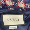GUCCI 569132 19 years Red x Navy x White Gold Button Single Tweet Jacket Jacket 38 Red x white x navyUsed