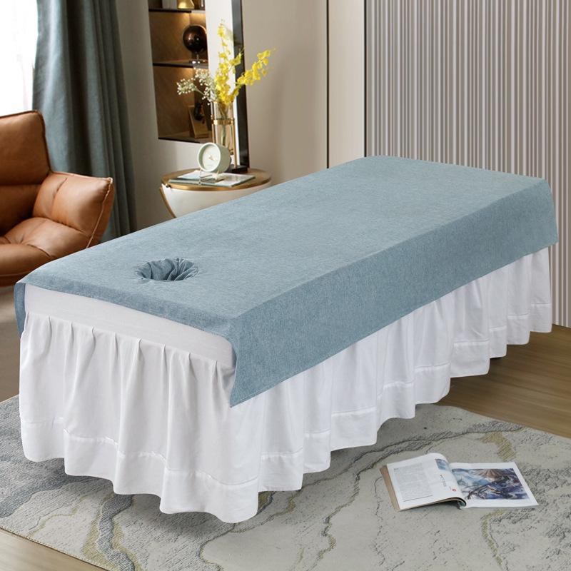 Durable Washable Massage Bed Sheet with Hole, Ideal for Tuina and Beauty Salons