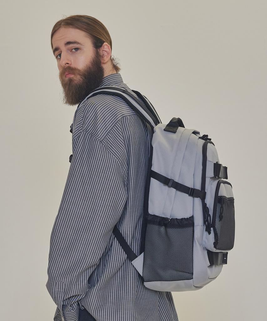 Cargobros Cb Double Strap Pocket Backpack (Grey)