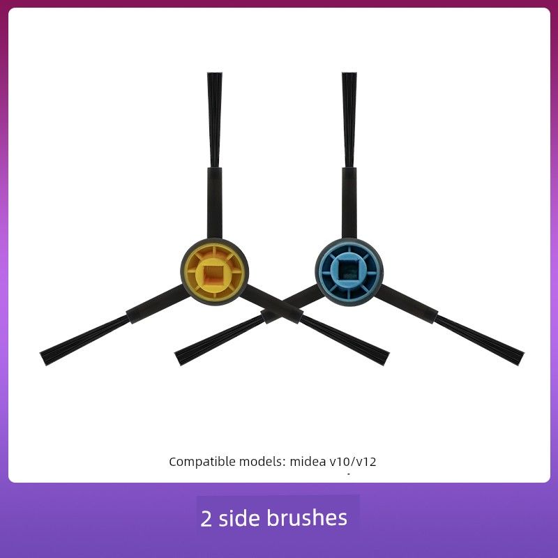 

Suitable for Midea Sweeping Robot Lingmou V12 Accessories: Roller Brush, V10 Dust Bag, Washable Mop, Filter, Side Brush Consumables 2 Side Brushes