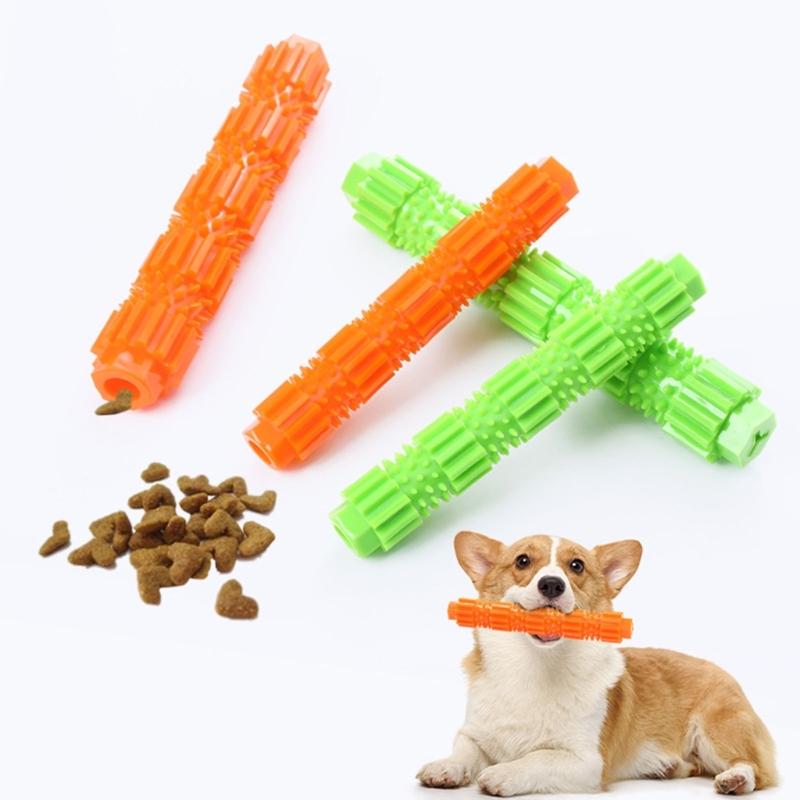 Durable Dog Chew Toy Featuring Dental Cleaning Spikes and Treat Dispenser Promotes Orals Health Easyly to Clean