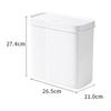 Kitchen Bathroom Trash Can Garbage Can With Press Top Lid For Bedroom Kitchen Office Living Room