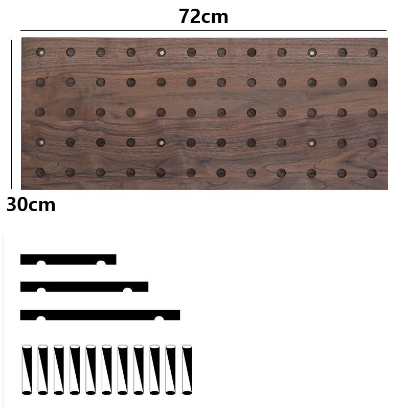 Wall Storage Hole Board Large Log Decoration Shelf Modern Living Room Storage Hole Board Creative Door Entrance Shelf Art Design