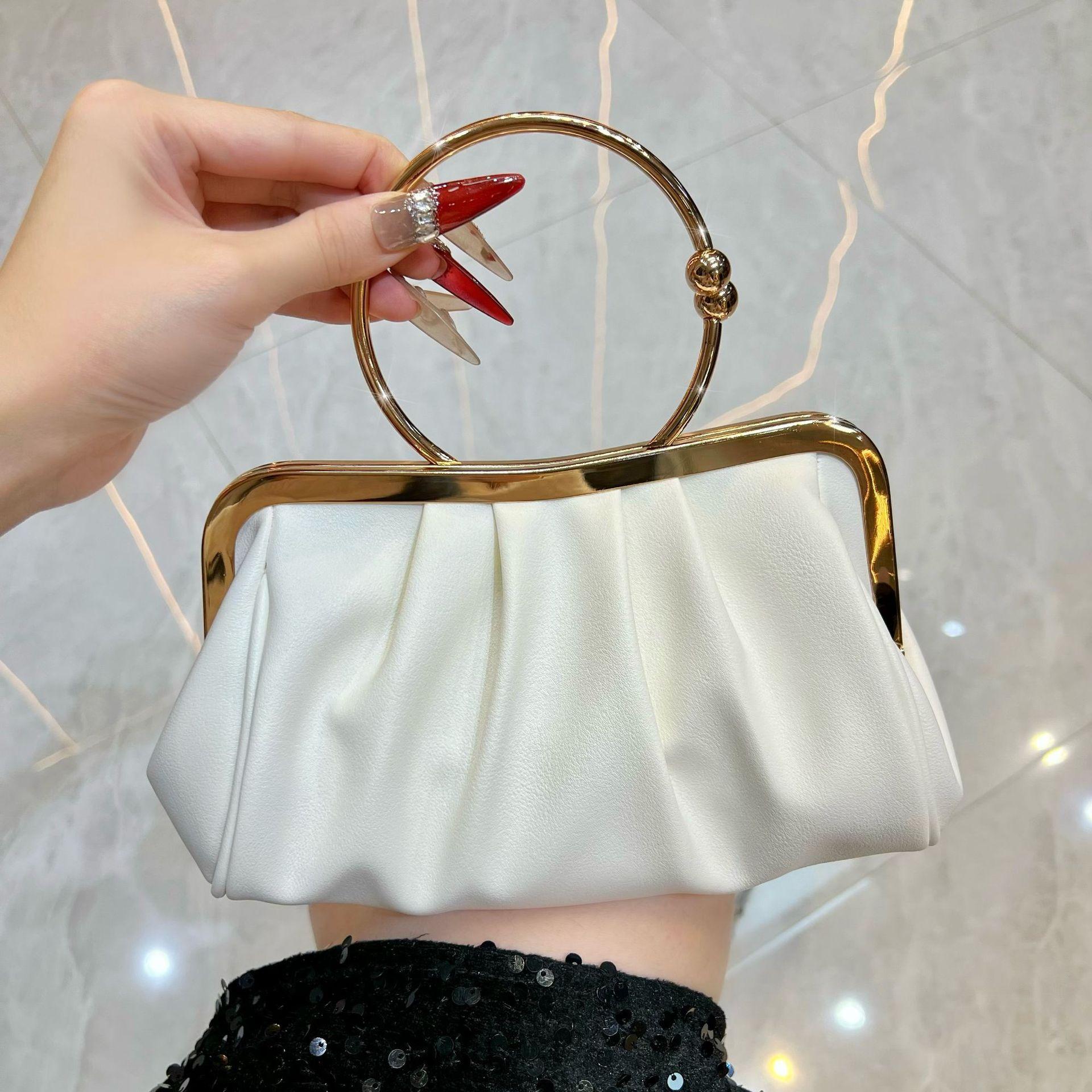 

handbag Crossbody dinner bag Celebrity fashion versatile shoulder women s bag dress banquet bag белый