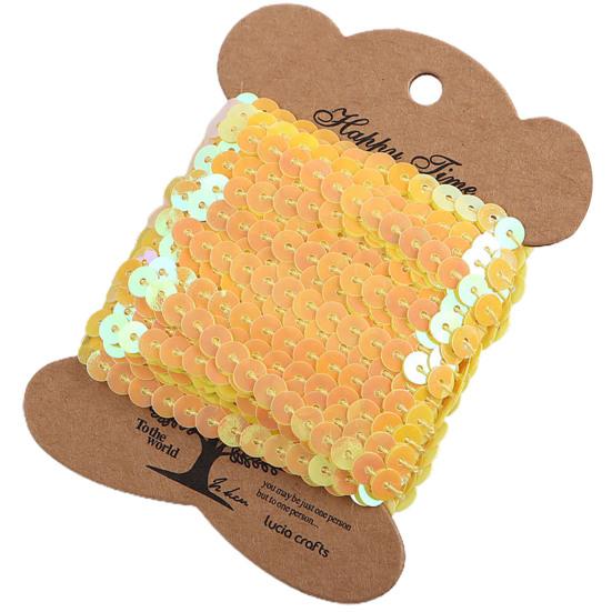 1 Ρολό Κορδέλα με Πούλιες Γυαλιστερή Κόψιμο 10 Γιαρδές Ραπτική Χειροτεχνίες Πούλιες DIY Κορδέλα Ύφασμα Αξεσουάρ