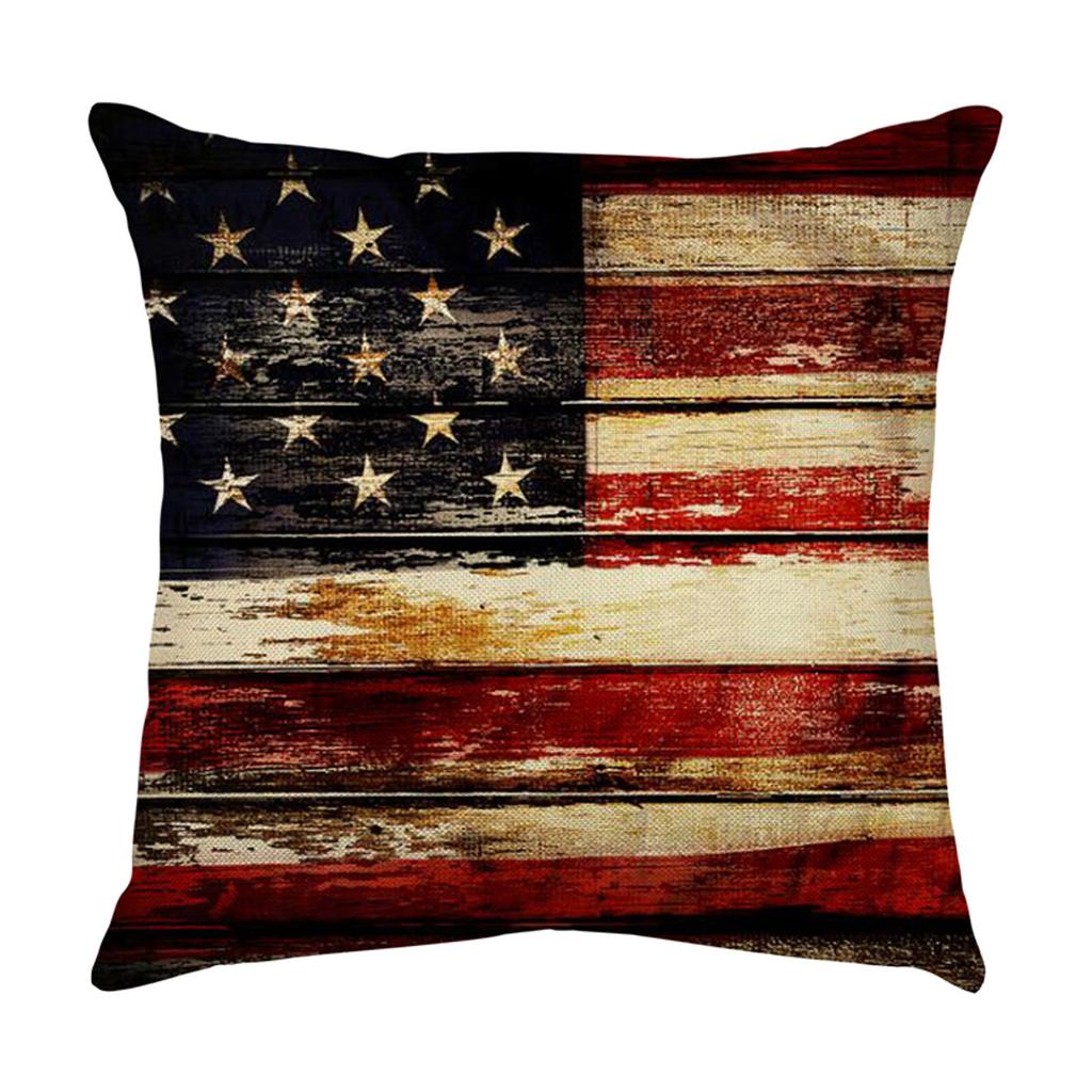 Independence Day Pillowcase Cartoon  Linen Digital Printing Pillowcase