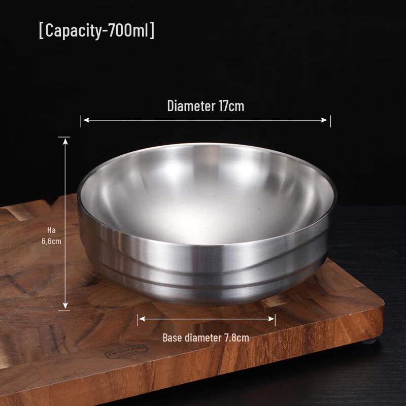 Gold Korean Stainless Steel Insulated Noodle Bowl