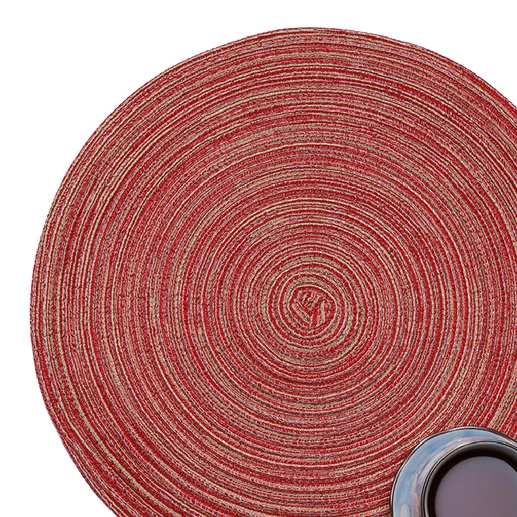 Cotton Weave Thicken Placemat Coaster Home Kitchen Heat Insulated Anti-hot Pad