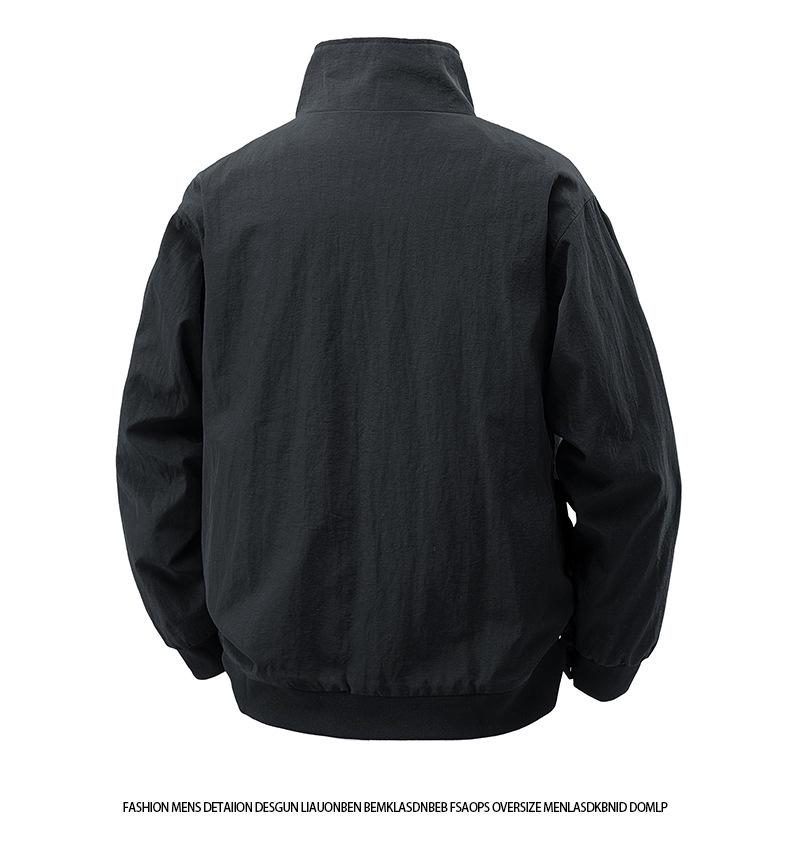 American Retro Workwear Jacket - Waterproof, Windproof, Loose Fit, Stand Collar for Autumn/Winter