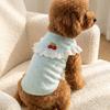 Ruffled Collar Dog Lace Vest Thin Soft Dog Short Sleeve Sweet Style Puppy T-Shirt  Four Seasons