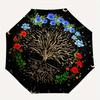 Starry Night Tree of Life Wall Art DecorUmbrella, Portable 3-Fold Compact Umbrella for Men & Women Gift