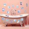 Funrous 20 Pcs Mermaid Non Slip Bathtub Stickers Ocean Mermaids Anti Slip Shower Stickers Shower Floor Nonslip Sticker with Scraper Ocean Applique
