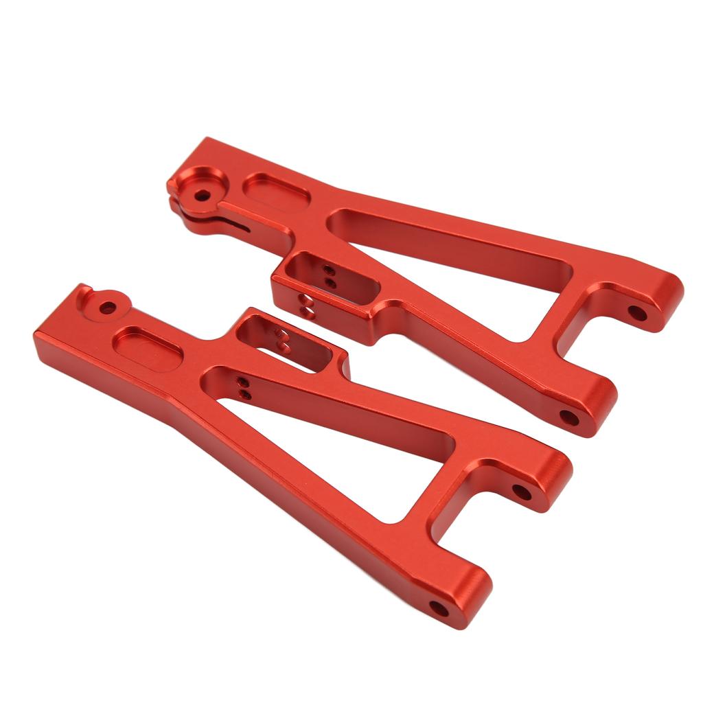 2pcs RC Suspension Arm Aluminum Alloy DIY Upgrade Front and Rear Lower Swing Arm for JLB 1 10 TruckRed