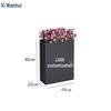 Outdoor Wrought Iron Fence with Flower Box
