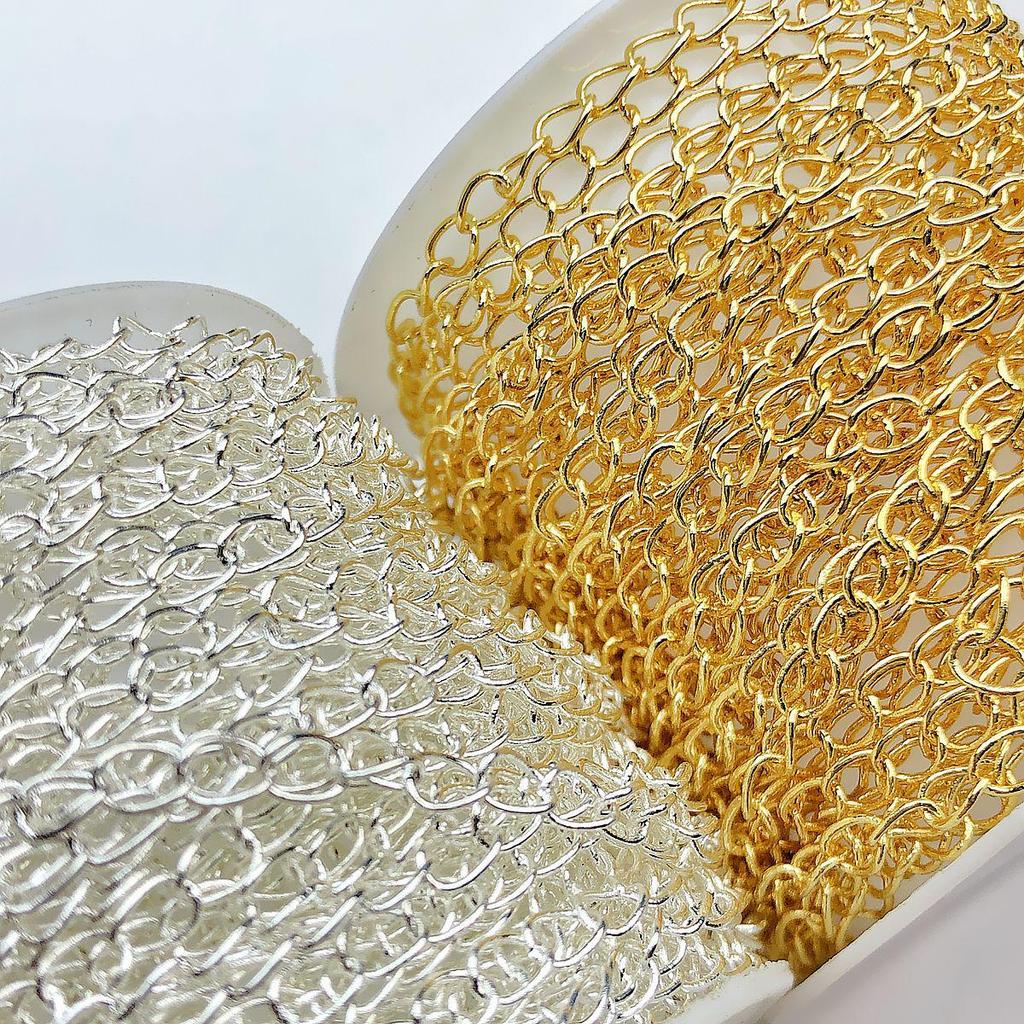 Goldgefüllte 18k farberhaltende Verlängerungskette für DIY-Armbänder und Halsketten in Gold und Silber