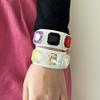 Colorful Acrylic Inlaid Quartz Stone Open Bracelet Fashionable Trendy And Personalized Jewelry Gift For Friends