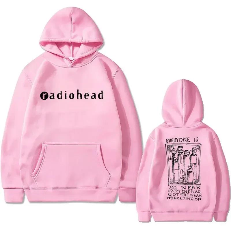 Autumn Winter British Rock Radiohead Printed Hoodie Men's and Women's Fashion Retro Hoodie Gothic Hoodie