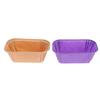 50Pcs Oven Safe Nonstick Kraft Paper Cake Moulds Rectangular Disposable for Baking Cakes Bread Muffins