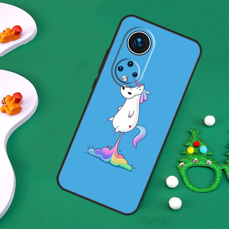 Cartoon Rainbow Unicorn Case For Honor Magic 7 Lite 6 5 50 70 90 200 Pro X9a X8a X8b X7a X6a X8 X9 X9c X9b Cover