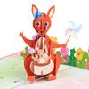 3D Mother Day Animal Kangaroo Greeting Card Wedding Birthday Party Invitation