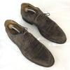 PARABOOT Suede Leather Goodyear Welt Plain Toe Shoes Size 9.5 28.0cm Brown Dress Shoes(USED)