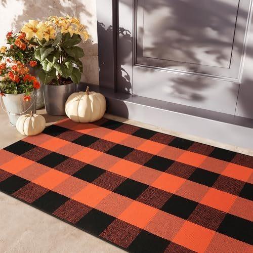 Christmas Door Mat Red Christmas Tree Bell Entrance Mats Soft Bathroom Carpet Kitchen and Household Floor Fug Holiday Decoration