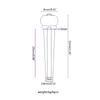 6 Pcs Acoustic Guitar Bridge Pins with Abalone Dot Guitar Replacement Part Various Style Bridge Pins Use for Folk Guitar