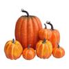 Künstliches Kürbis-Set für Halloween-Dekorationen - 7-teiliges rustikales Herbst-Thanksgiving-Mittelstück und Küche