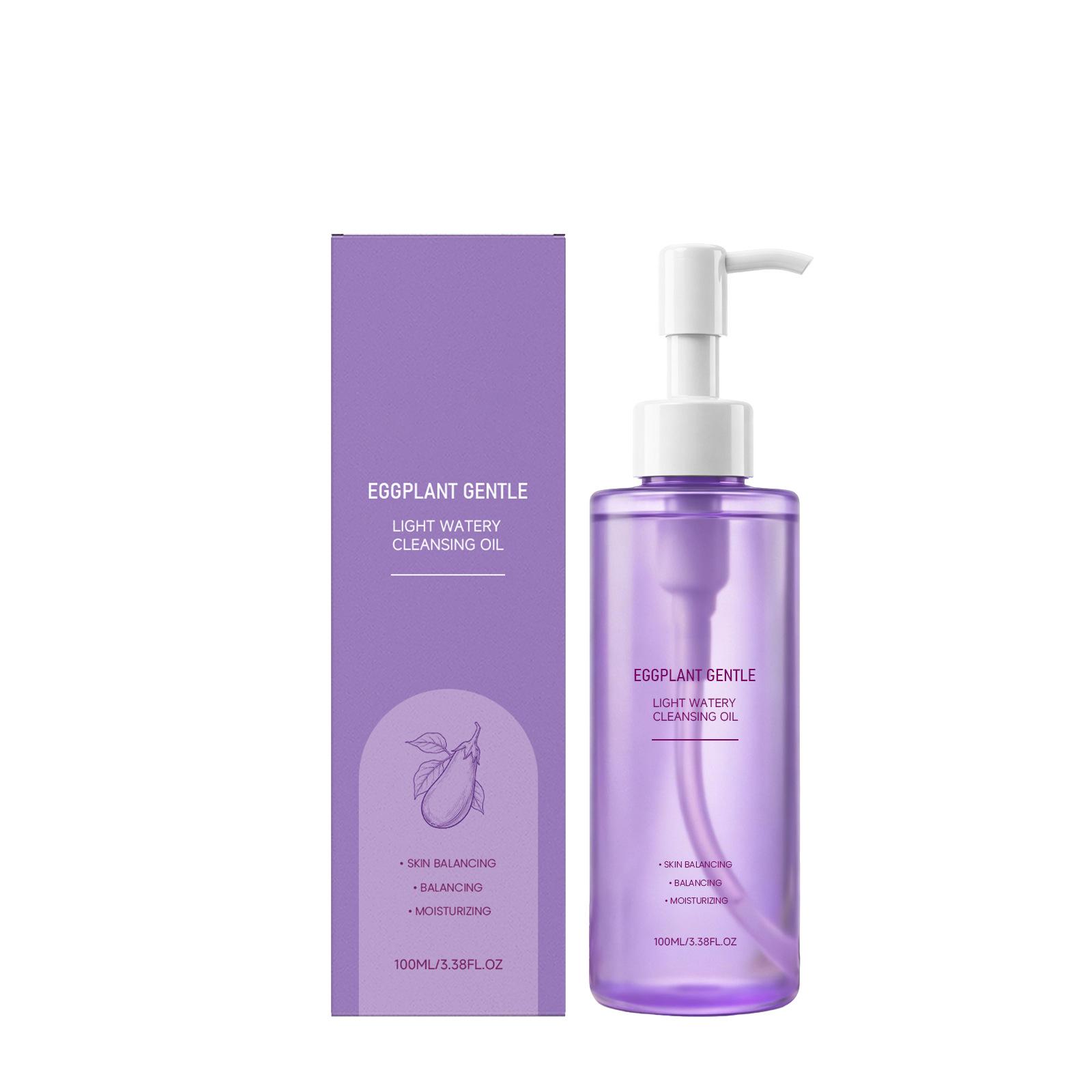 

Eggplant Gentle Light Watery Cleansing Oil Face Makeup Remover Daily Use Mild Formula Easy Rinse Off Suitable for Sensitive Skin 100ml One Size